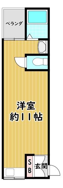 清水ハイツの間取り写真
