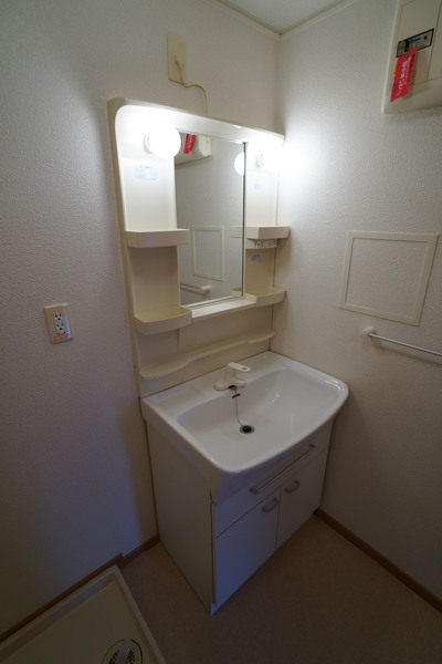 洗面設備　同じ建物の別の部屋