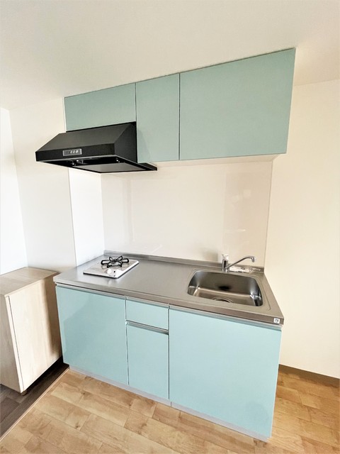 キッチン　１口ガスコンロ付きのキッチン