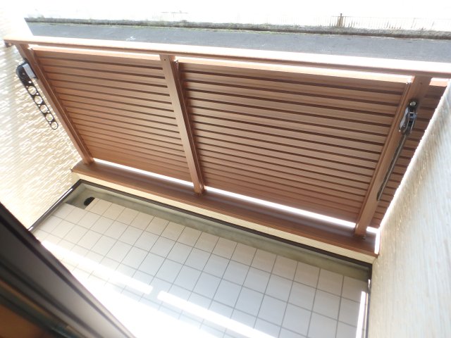 バルコニー　落ち着いた時間を過ごせるバルコニーです