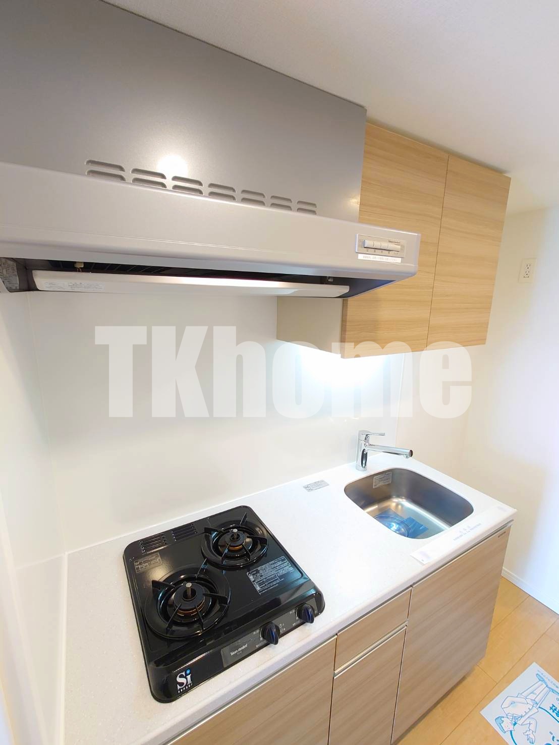 キッチン　2口ガスシステムキッチン(同マンション・別室参考写)