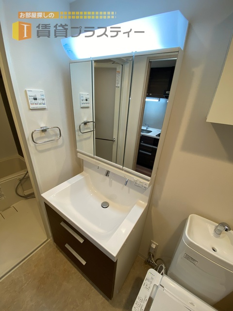 洗面設備　準備の捗る独立タイプ