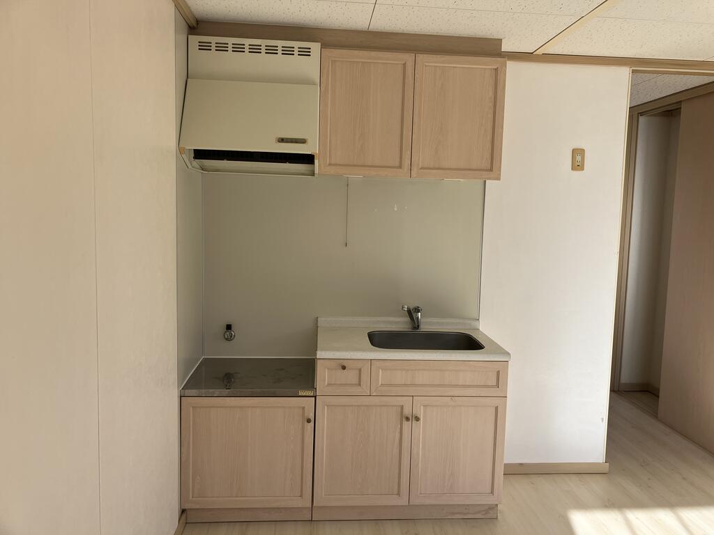 キッチン　ガスコンロ設置可能です。