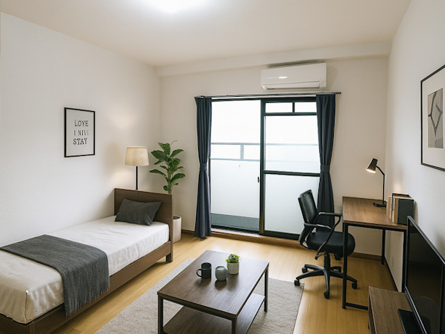 居室・リビング　CGで家具等を配置したもので家具等は含まれません。