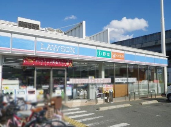 コンビニ　ローソン 平野加美南店（コンビニ）まで395m