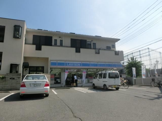 コンビニ　ローソン 草加谷塚町店（コンビニ）まで445m