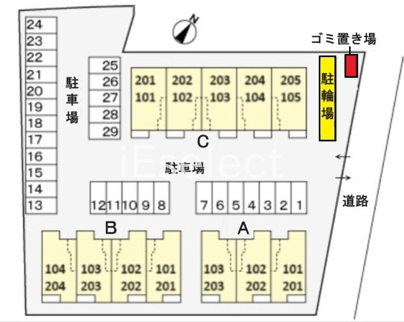 駐車場　配置図