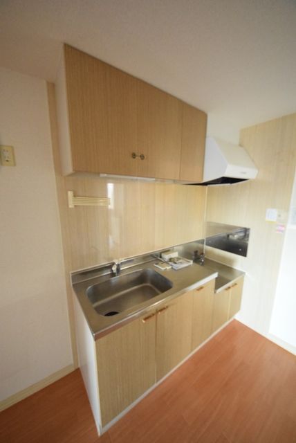 キッチン　２口コンロ設置可キッチンです。