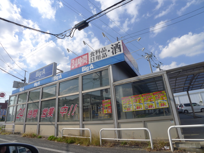 スーパー　ビッグエー（スーパー）まで580m