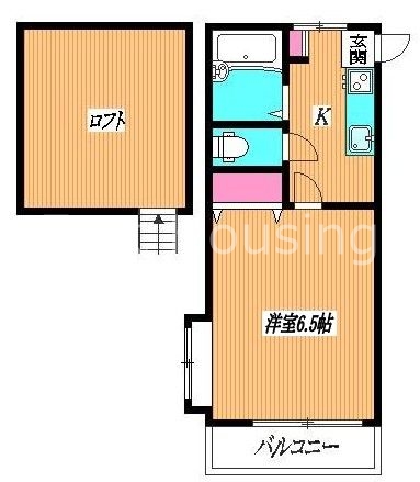 ＪＲ中央線 高円寺駅 徒歩5分 2階建 築31年の間取り写真