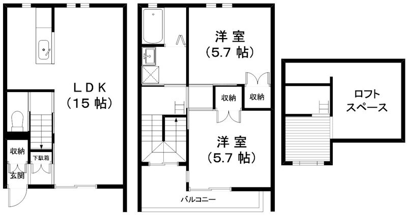 ローズガーデン2号館の間取り写真