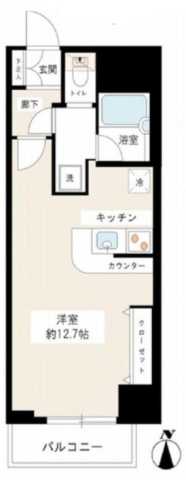 カスタリア新宿御苑の間取り写真