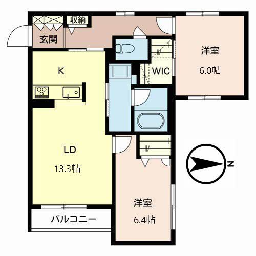 シャーメゾン安満西の町の間取り写真
