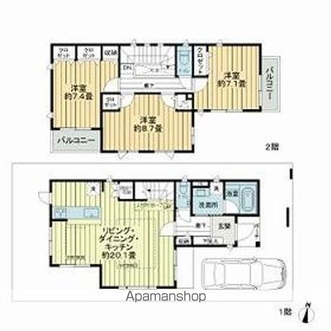 練馬区高松4丁目戸建の間取り写真
