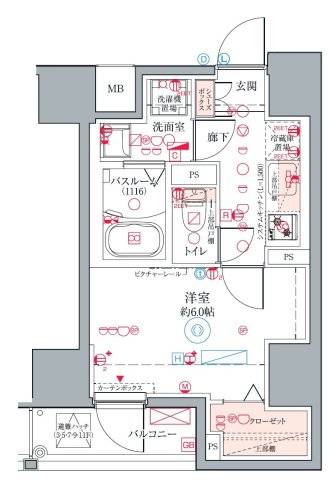 クレヴィスタ板橋の間取り写真