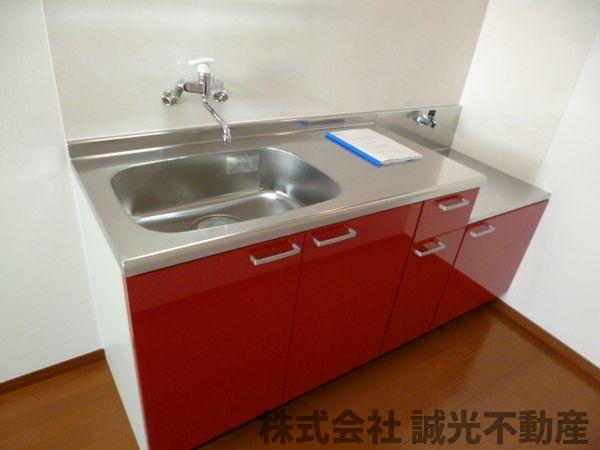 地下鉄空港線 西新駅 徒歩10分 2階建 築14年のキッチン写真