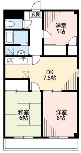 3DK Mansion in Funabashi, Chiba — photo 2 of 3