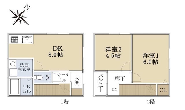 長田区房王寺町3丁目新築アパートの間取り写真