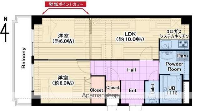 地下鉄御堂筋線 あびこ駅 徒歩5分 6階建 築40年の間取り写真