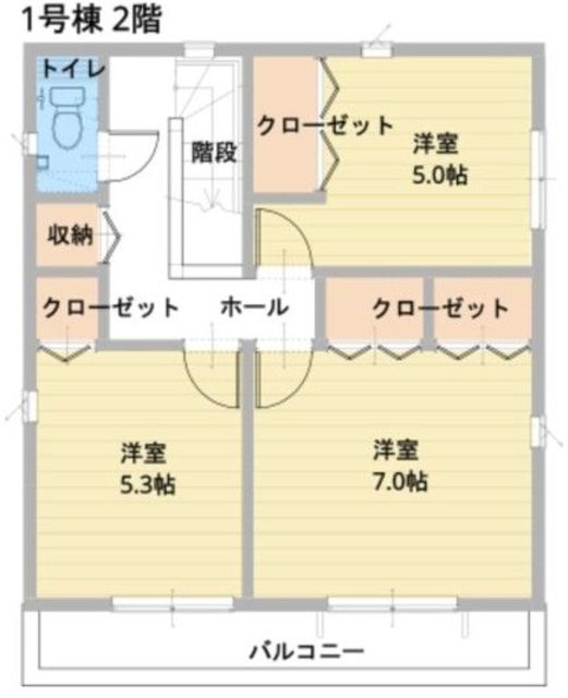 その他　【間取り図】クローゼット３ヶ所