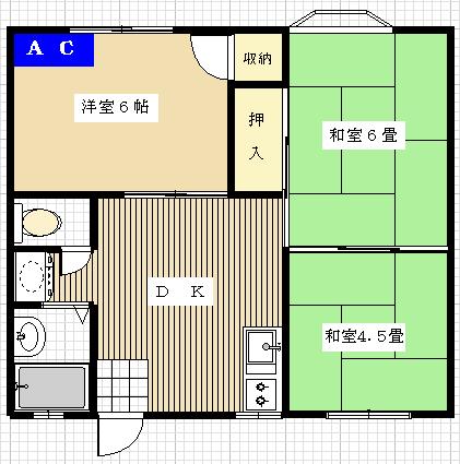 コーポ富創の間取り