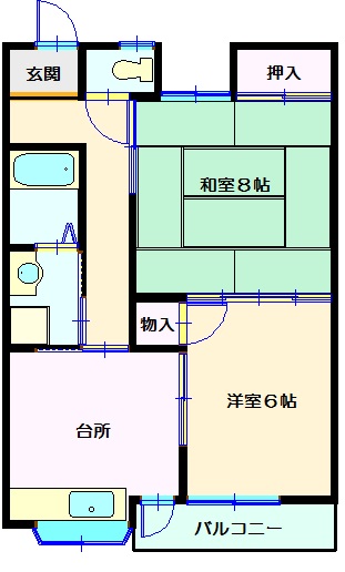 セラハイツ錦町の間取り