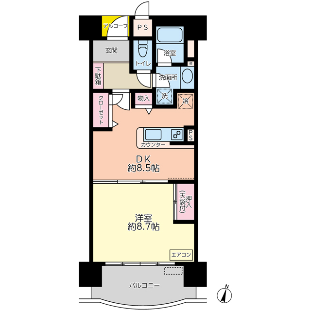 セレーニア鴨川の間取り