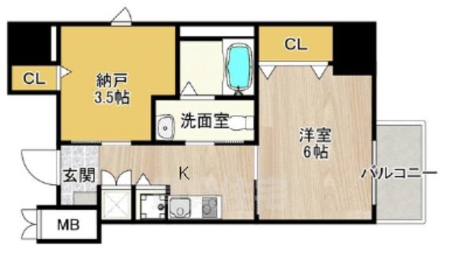 堺市堺区宿屋町東のマンションの間取り