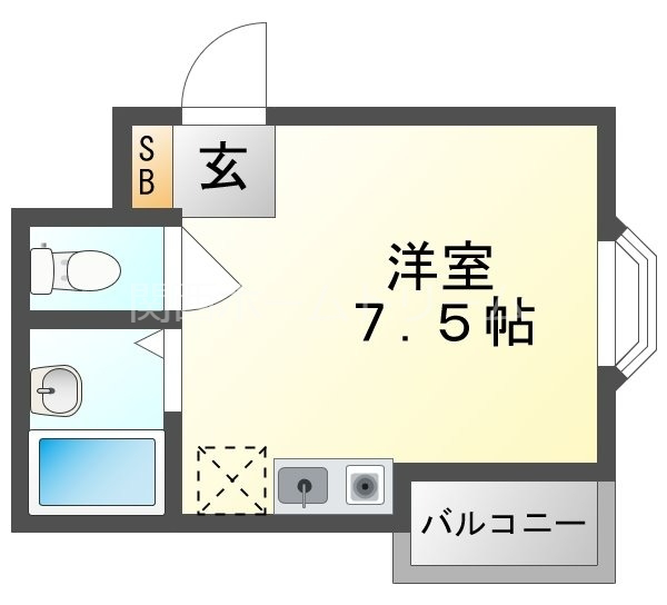 門真市北巣本町のマンションの間取り