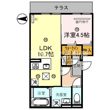 D-ROOMホクレアの間取り