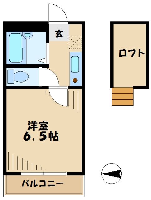 神奈川県川崎市麻生区高石５（アパート）の賃貸物件の間取り