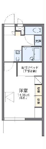 レオパレスＨＫスクエアの間取り