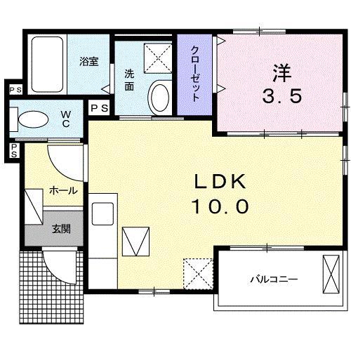 ラーク金谷の間取り