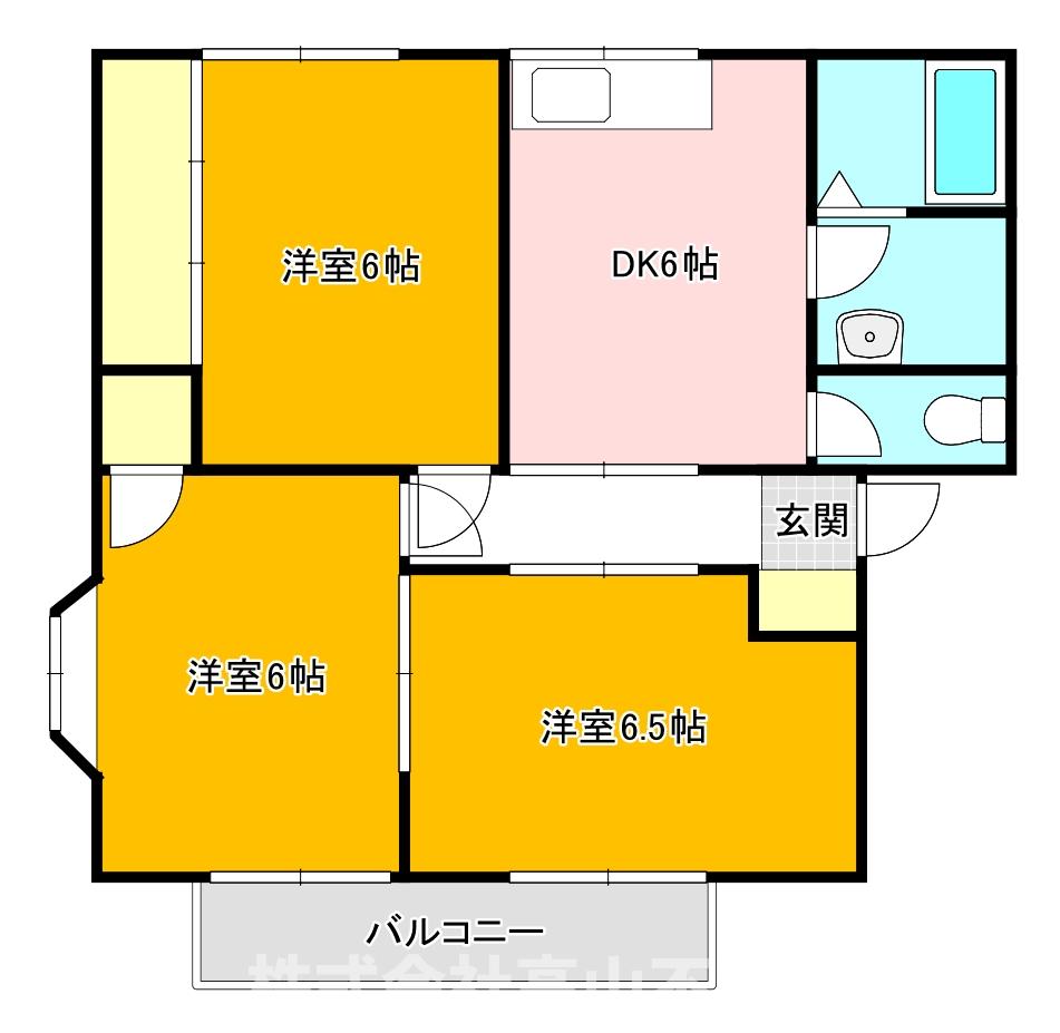 クローバーハウスAの間取り