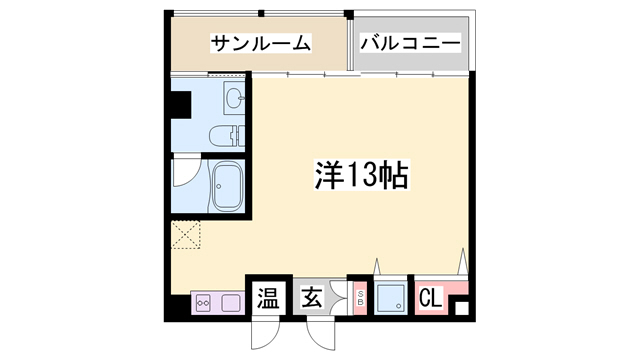 神戸市中央区小野柄通のマンションの間取り
