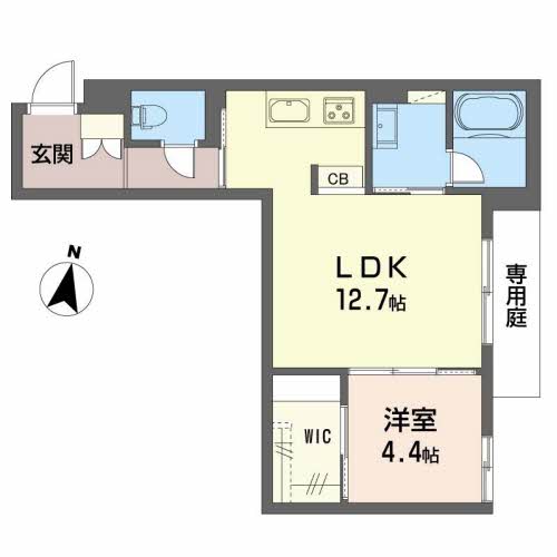 福山市霞町のマンションの間取り