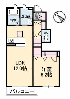 シャーメゾンAYUMIの間取り