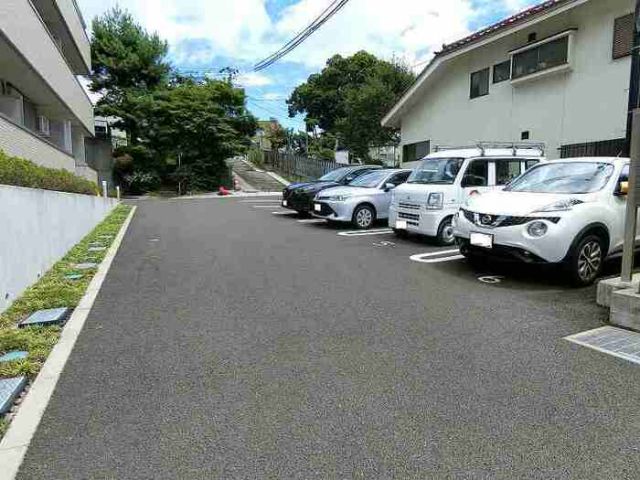 【仙台市青葉区土樋のアパートの駐車場】