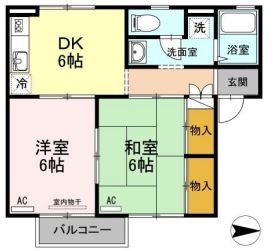 ハーモニアス明石　Ａの間取り