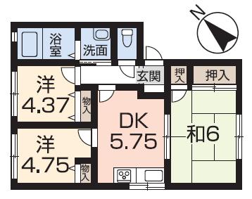 アートスカイハイツの間取り