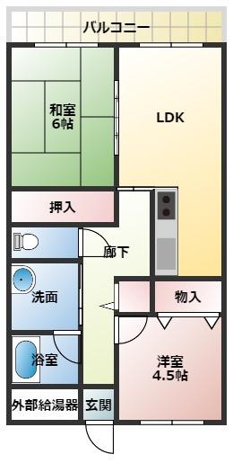 クレスト本町の間取り