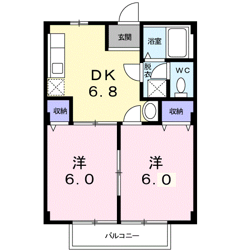 Ｆｏｒｅｓｔ青葉の間取り