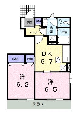 綾歌郡綾川町陶のアパートの間取り