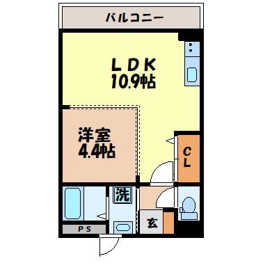 ロイヤルヒル岩松 Iの間取り