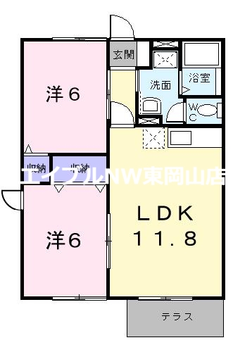 ワイドヒルズＢの間取り