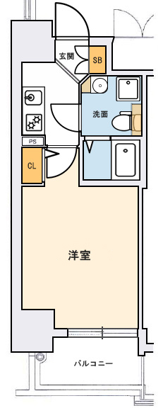 ラシュレエグゼ難波南の間取り