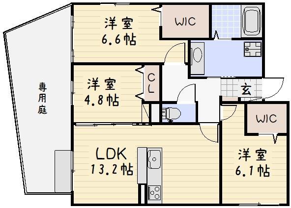 松の杜Ｄ－ＲＯＯＭの間取り