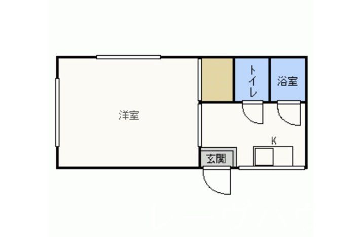 福岡市中央区鳥飼のアパートの間取り