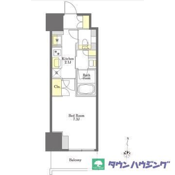 プライムメゾン市谷山伏町の間取り