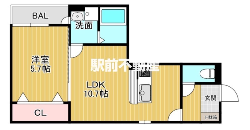 エレガンシア二日市西の間取り